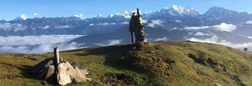 4 Days Pikey Peak Trek : The Best View of Mt Everest - Day 1: Kathmandu to Dhap Bazaar, then Jhapre by foot