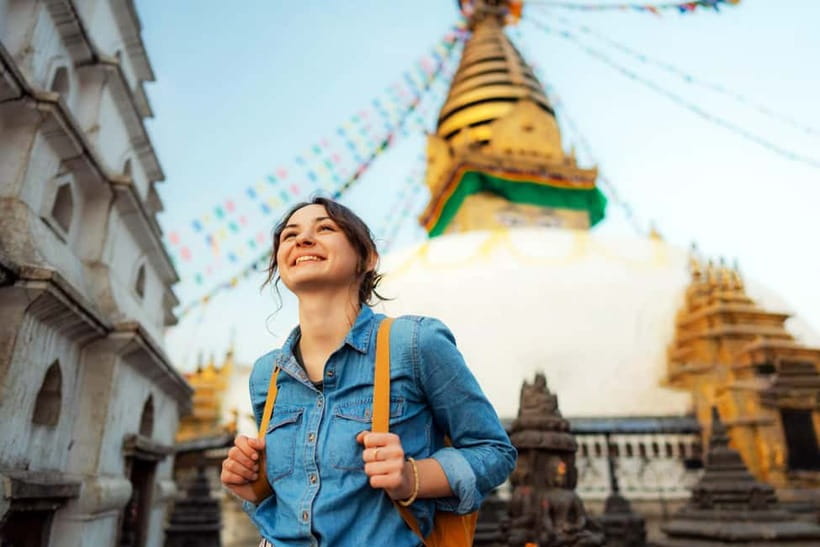 7-Heritage of Kathmandu: At your comfort 1-Day Tour - Swayambhunath Monkey Temple: steep climbs, huge views, and friendly mischief