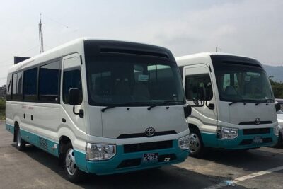 Ac Toyota Coaster Deluxe Coach Kathmandu to Pokhara - Pickup in Kathmandu: name tag at 8 and a short hop to the coach