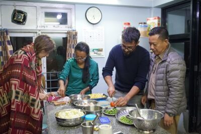 Cook and Dine with a Local family - Back at the House: Cooking Dal Bhat With an English-Speaking Family