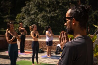 Day Yoga Meditation Retreat with Lunch, Kathmandu - Your session flow: light yoga, breathing and chanting, then lunch