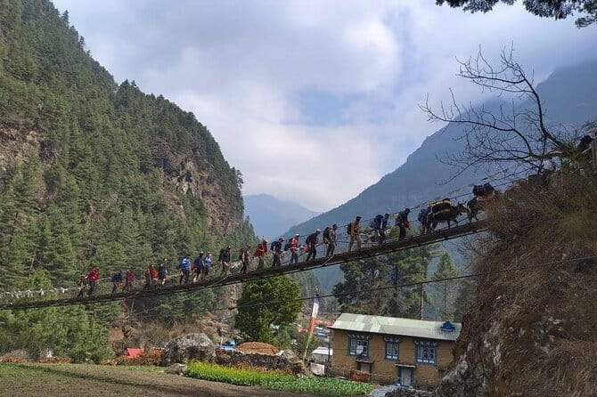 Everest Base Camp Trek | Deluxe Lodges | Both Way Helicopter Ride - Lukla flight + first trek to Phakding: settling in without the long grind