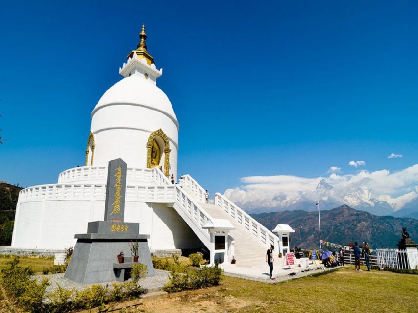 From Pokhara: Guided Day Jungle Hiking Tour with Boat Ride - World Peace Pagoda: time for views and a little quiet
