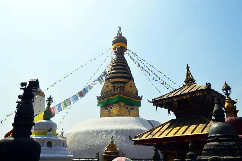 Kathmandu 4-Heritage Sites Tour - Boudhanath Stupa: Prayer Flags, Ritual Atmosphere, and a Breather