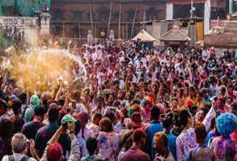 Kathmandu Durbar Square | Holi Festival Celebration 2 March - Holika Dahan: The Big Fire Moment and the Blessing Part