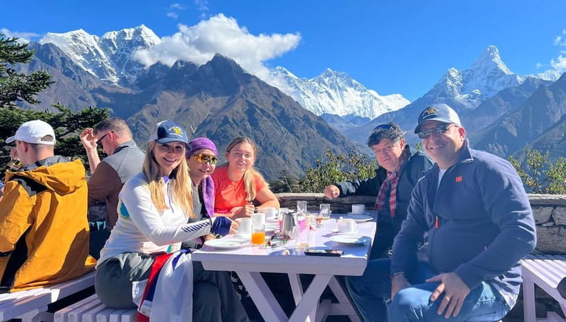 Kathmandu: Everest Helicopter Tour with Landing & Breakfast - The flight route: Lukla refuel, Pheriche weight balance, and Everest views