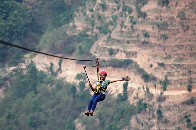 Kathmandu: Zipline Adventure in Dhulikhel with Pickup & Lunch - Flying the Classic Zipline: Length, Speed, and the 240-Foot Drop