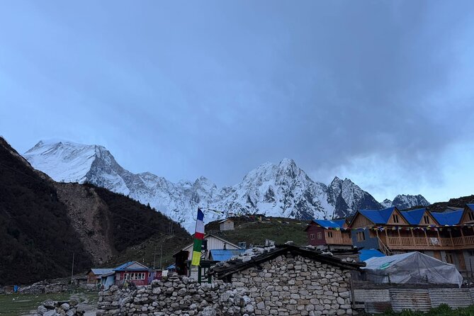 Manaslu Circuit Trek - 14 days of Himalayan Adventure - Days 9 and 10: Samdo Village, rockier terrain, and prayer flags overhead