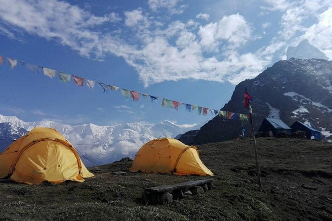 Manaslu Circuit Trek to the Beauty of 8th Highest Mountain - Samdo to Dharamshala: alpine meadows before the pass