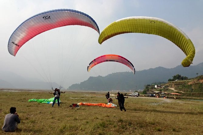 Paragliding in Pokhara - Briefing, Safety Check, and the Run Into the Sky