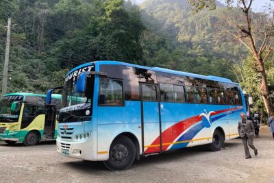 Pokhara to Kathmandu Premium Sofa Bus Ticket - Reclining Seats, Bottled Water, and a Max-30 Bus Vibe